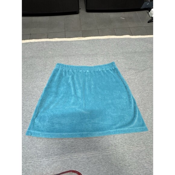 Monrow Skirt Womans XL Blue French Short Pockets Elastic Waist Ranning‎ Walking - Picture 8 of 9